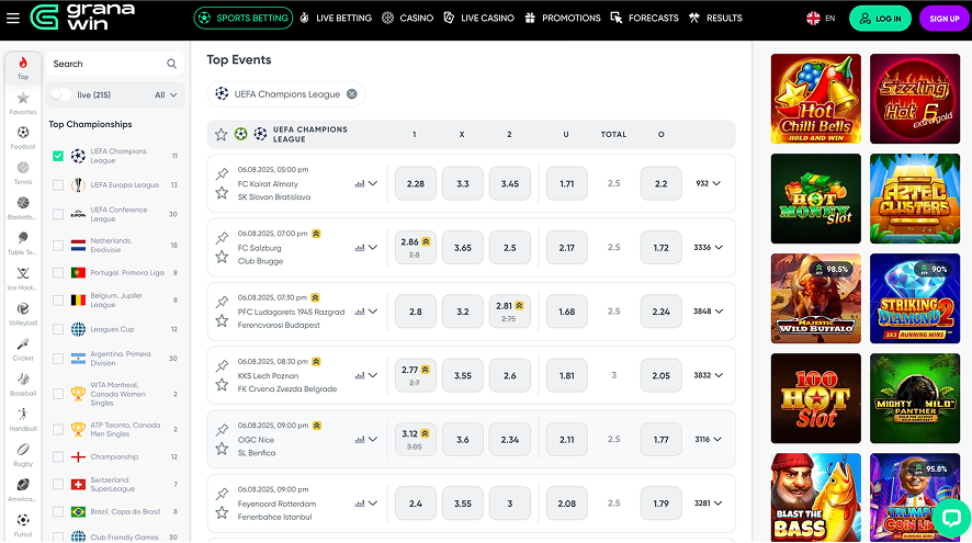 Granawin Casino Games